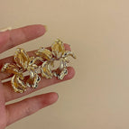 12# Silver Needle-Golden Irregular Flowers