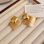 9# Silver Needle-Gold Square Brushed (Real Gold Plating)