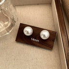 14#14mm-Pearl Stud Earrings