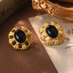 Oval Black / 3.0*3.4CM