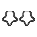 N Five-Pointed Star Black