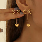 One Size / Gold / Bow & Love