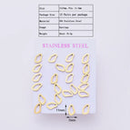 11x7mm / Asymmetrical Dress / 12 Pairs/Package
