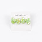 One Pair of Green Bowknot