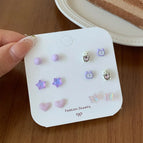 Axl6 Bear Purple Alarm Clock【Six Pairs】