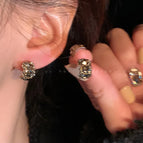 36# full drill small C- type earrings