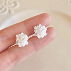 38# Colorful Rose Stud Earrings