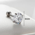 Silver / 6mm round