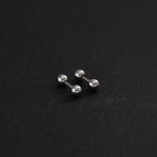 Silver / 4mm Pair