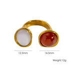 YTR260106-1-Red Agate White Shell