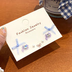 Sdw002 Sapphire Blue Bow Ribbon【Three Pairs】