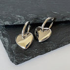 Sd109 Silver Heart Ear Clip