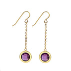 Gold stud earrings