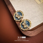 31#Butterfly Round Earrings