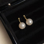 Large White Pearl-Silver Needle