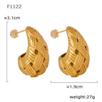 F1122-Gold  Earrings