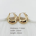 7.5mm*25mm / Gold / 1 Pair/Package