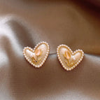 10# Silver Needle-White Love Heart