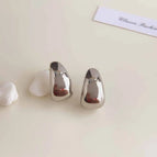 silver smooth drop-white-plated k