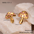 NMSE-J721-2 Pink Diamond Earrings
