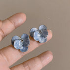 34#Blue Iris Mosquito Repellent Coil Ear Clip