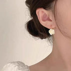 Elegant Camellia Ear Studs