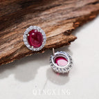 Red Corundum 5#(Main Stone 8*10mm)