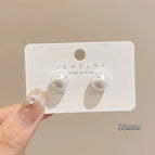 13#12mm-Pearl Stud Earrings