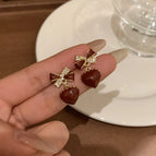 19# love red oil earrings