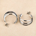 Silver / 0.8*11*30.7 * 25mm Three-Line Glossy