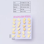 8.5x10mm / Heart Shape / 12 Pairs/Package