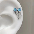 A974 Blue Bow Tassel