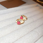 55# Silver Needle-White-Red Heart