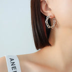 F549 Steel Earrings