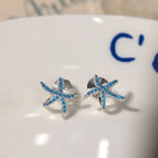 A Pair of Starfish Ear Clips