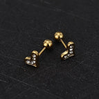 Solid Heart (One)-Gold/1.3*1.1cm