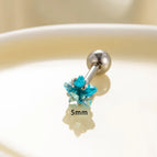 Silver / 4#-Hailan Glass 5mm