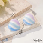Blue Purple Love Heart / 2.05*2.1CM