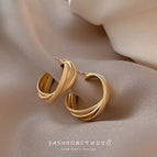 5# Gold Irregular Ear Studs