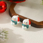 Christmas Snowman Ear Clip