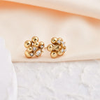 One Size / Gold / Small Flower with Diamond