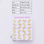 11x8mm / Dollars / 12 Pairs/Package