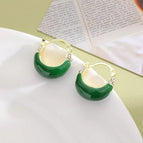505-U-Shaped Drip Glazed Green