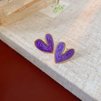 37#Silver Needle-Purple-Love