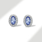 Tansang Blue [December] White Gold Color / 925 Silver