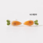Orange Radish 925 Silver Needle