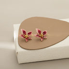 【2261】Five-petal Flower Ear Studs