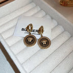 17# Ear Clip-Gold (Medusa Circle)