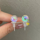 3302 * 10mm Fantasy Bubble 925 Silver Needle