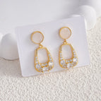 Gold U-shaped Earrings
